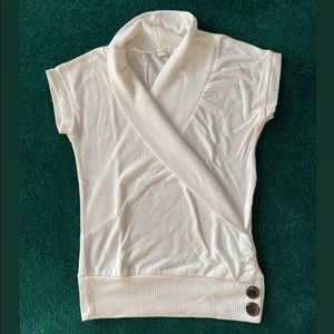 ZENANA OUTFITTERS White Shortsleeved Sweater